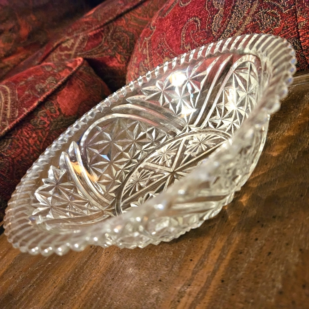 8 in Clear Stars and Bars Serving Bowl